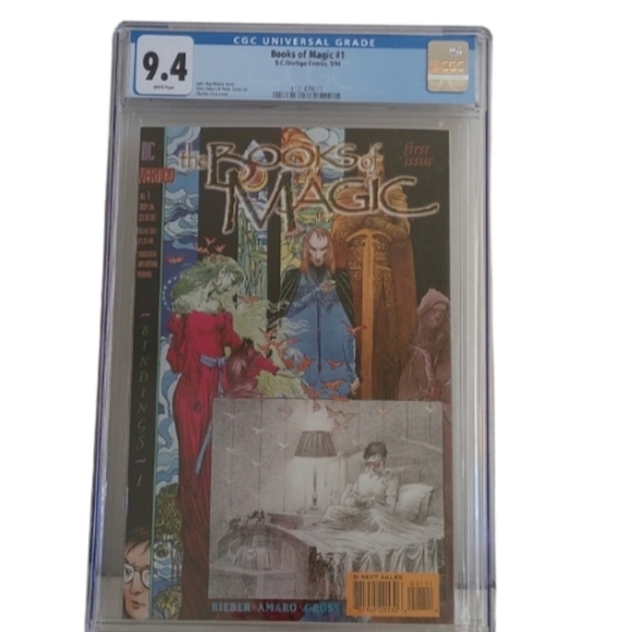 D.C. Vertigo Books of Magic #1 CGC graded 9.4 White Pages - Picture 1 of 10